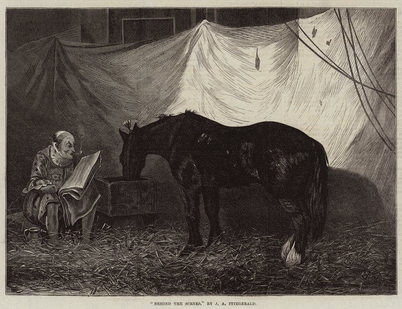 Za kulisami autorstwa John Anster Fitzgerald