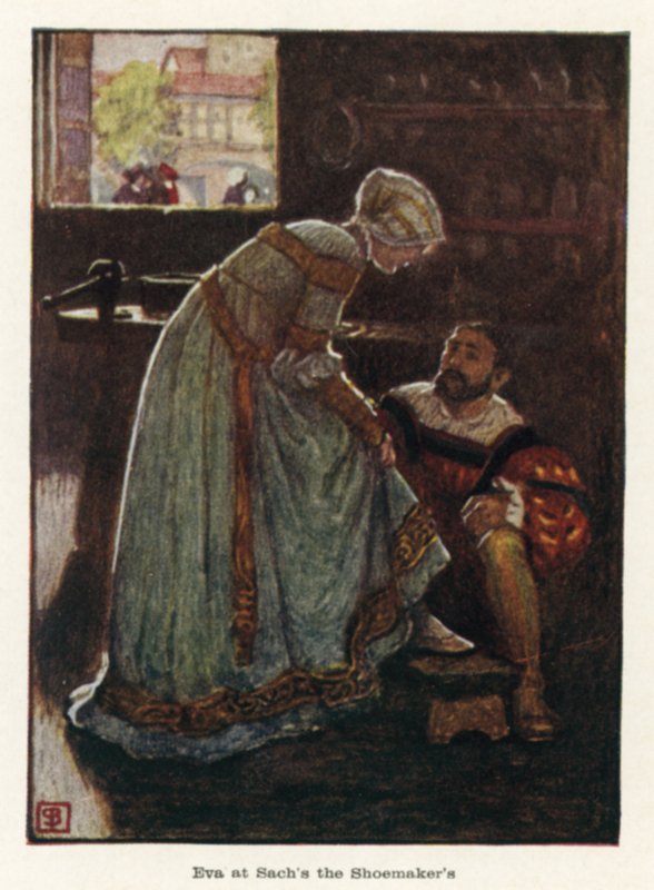 Eva u szewca Sach autorstwa John Byam Liston Shaw