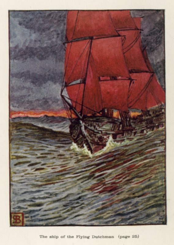 Statek Latającego Holendra autorstwa John Byam Liston Shaw