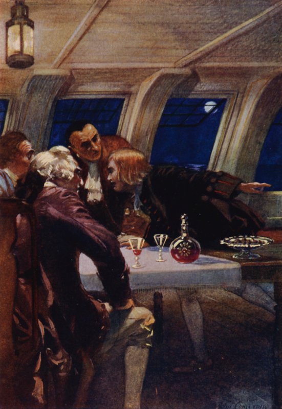 Ilustracja do Wyspy Skarbów autorstwa John Cameron