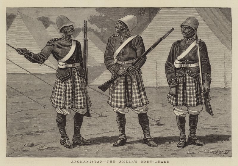 Afganistan, Body-Guard Ameera autorstwa John Charles Dollman
