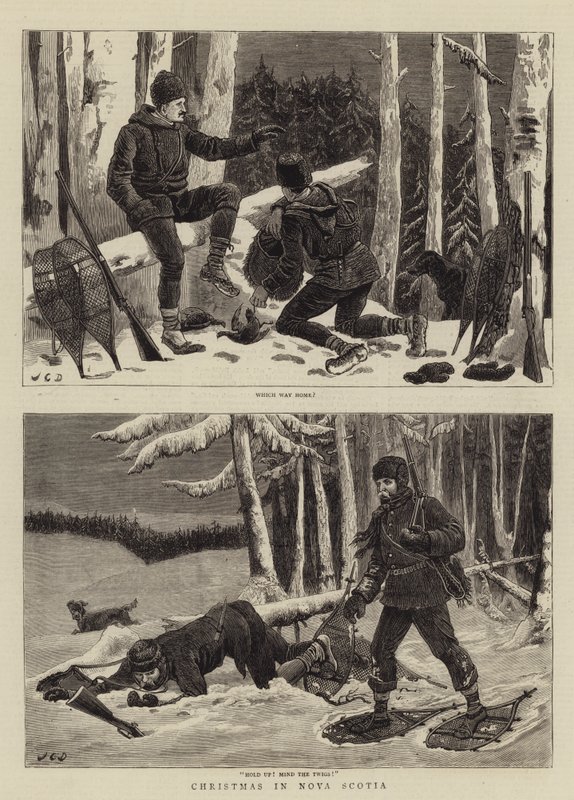 Boże Narodzenie w Nowej Szkocji autorstwa John Charles Dollman
