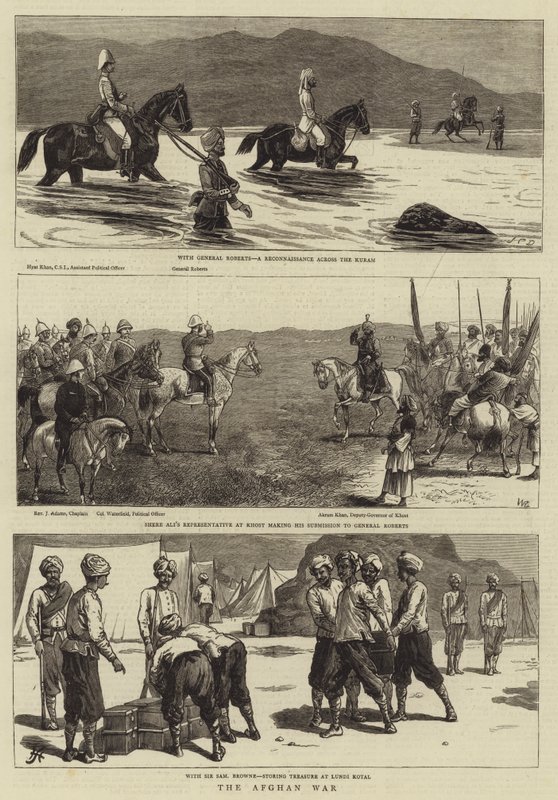 Wojna afgańska autorstwa John Charles Dollman