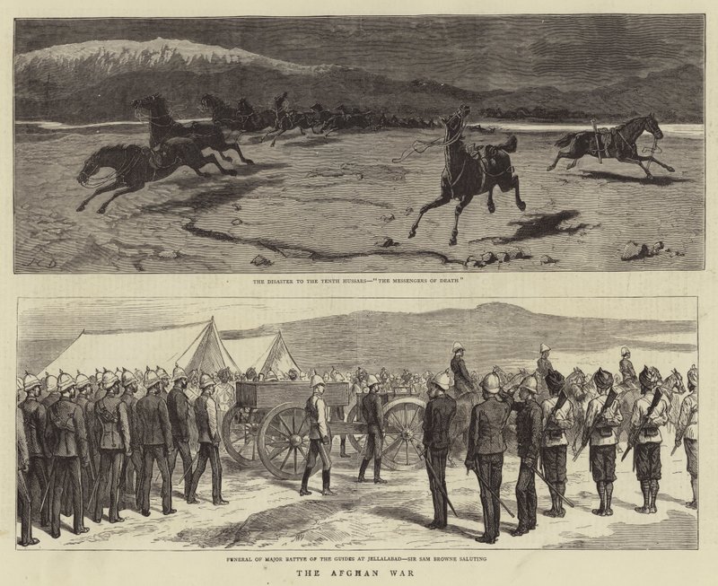 Wojna afgańska autorstwa John Charles Dollman