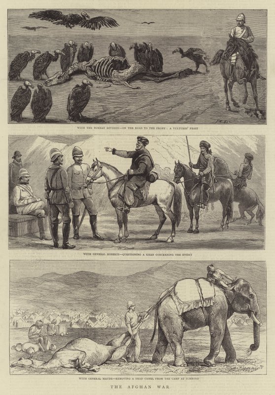 Wojna afgańska autorstwa John Charles Dollman