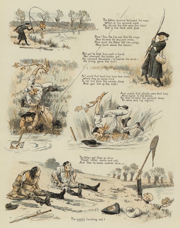 Wielki Stary Pstrąg (chromolitho) autorstwa John Charles Dollman