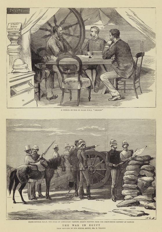 Wojna w Egipcie autorstwa John Charles Dollman
