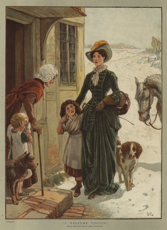 Powitalny gość (chromolitho) autorstwa John Charlton