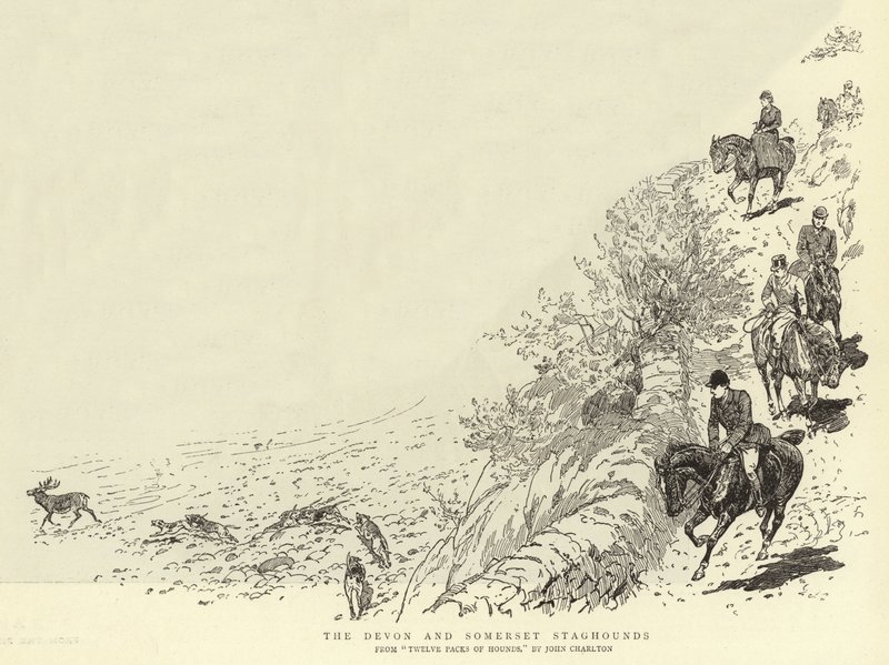 The Devon and Somerset Staghounds autorstwa John Charlton