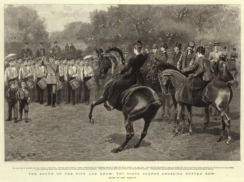 Dźwięk Fife and Drum, Szkocka Gwardia przechodząca przez zgniły rząd autorstwa John Charlton