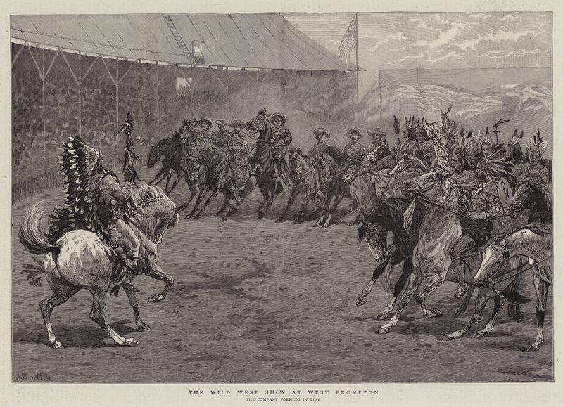 The Wild West Show w West Brompton autorstwa John Charlton