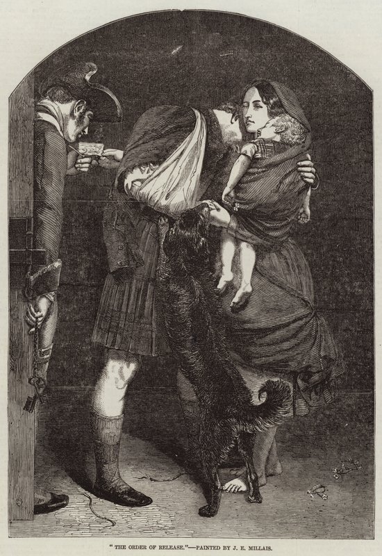 Nakaz wydania autorstwa John Everett Millais