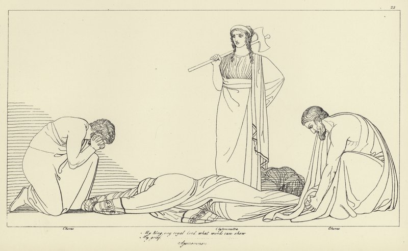 Agamemnona autorstwa John Flaxman