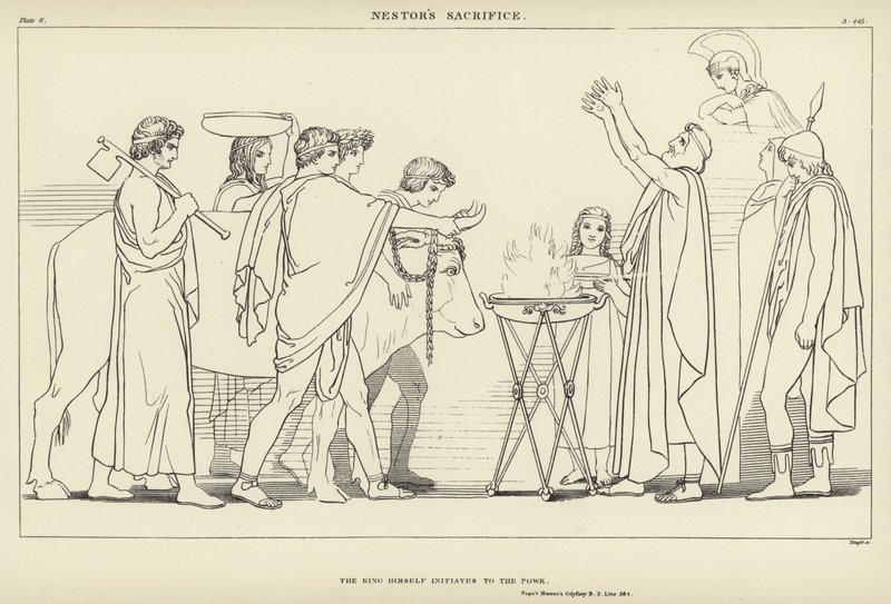 Ofiara Nestora autorstwa John Flaxman