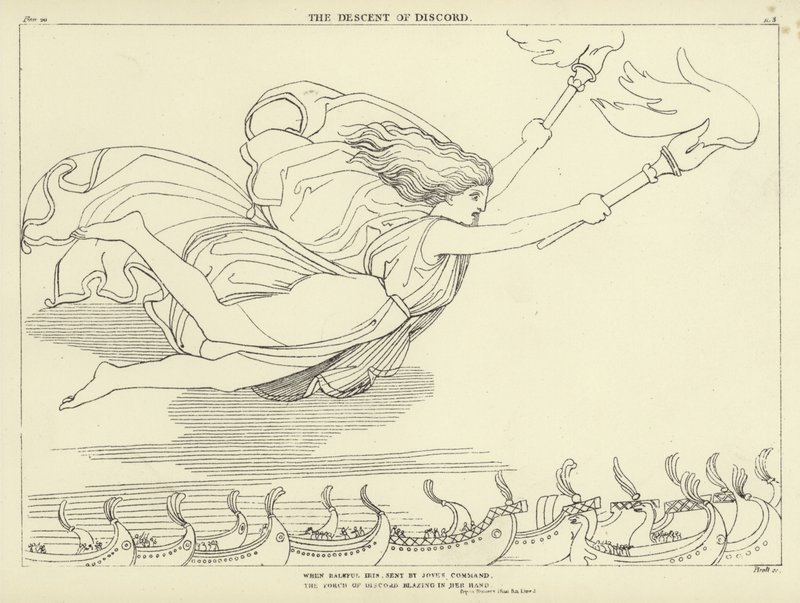 Zejście niezgody autorstwa John Flaxman