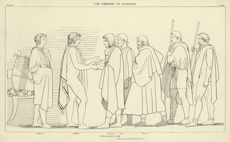 Ambasada w Achillesie autorstwa John Flaxman
