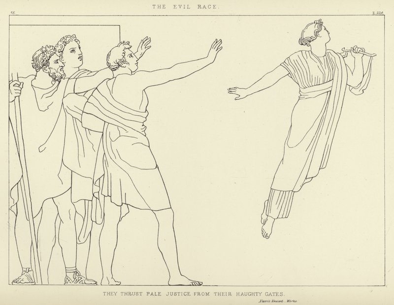 Zła rasa autorstwa John Flaxman