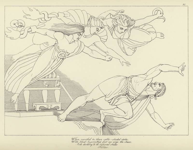 Furie autorstwa John Flaxman