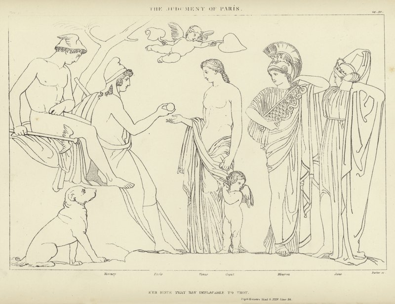 Wyrok Paryża autorstwa John Flaxman
