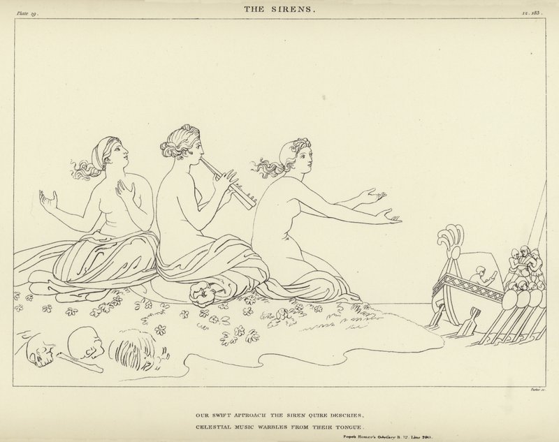 Syreny autorstwa John Flaxman