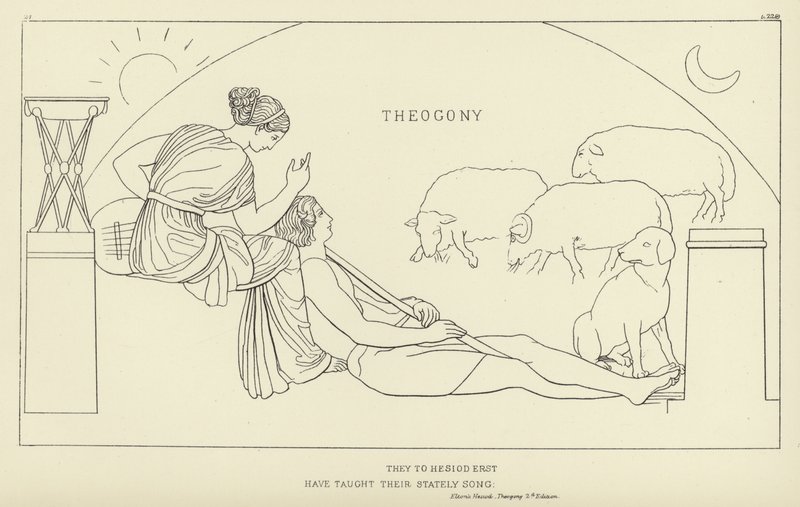 Teogonia autorstwa John Flaxman