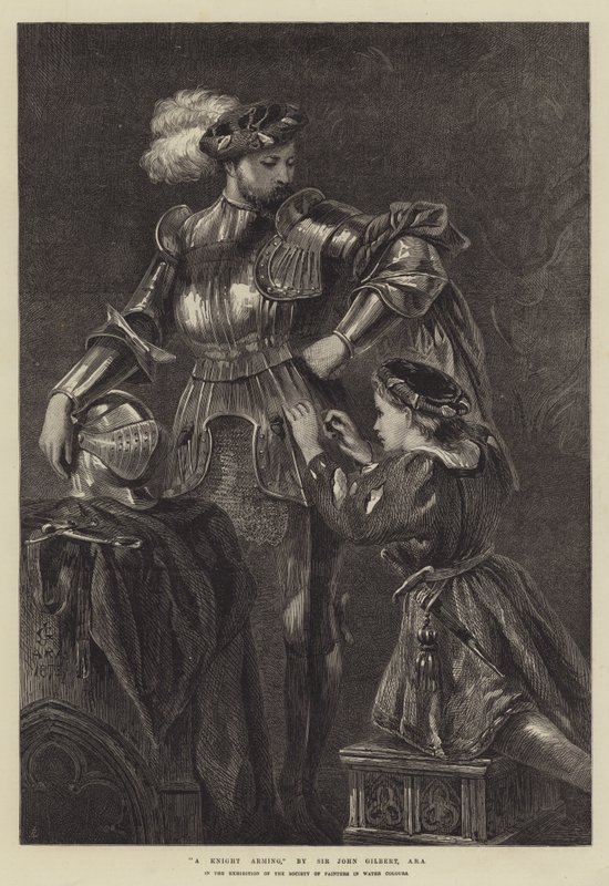 Uzbrojenie rycerza autorstwa John Gilbert