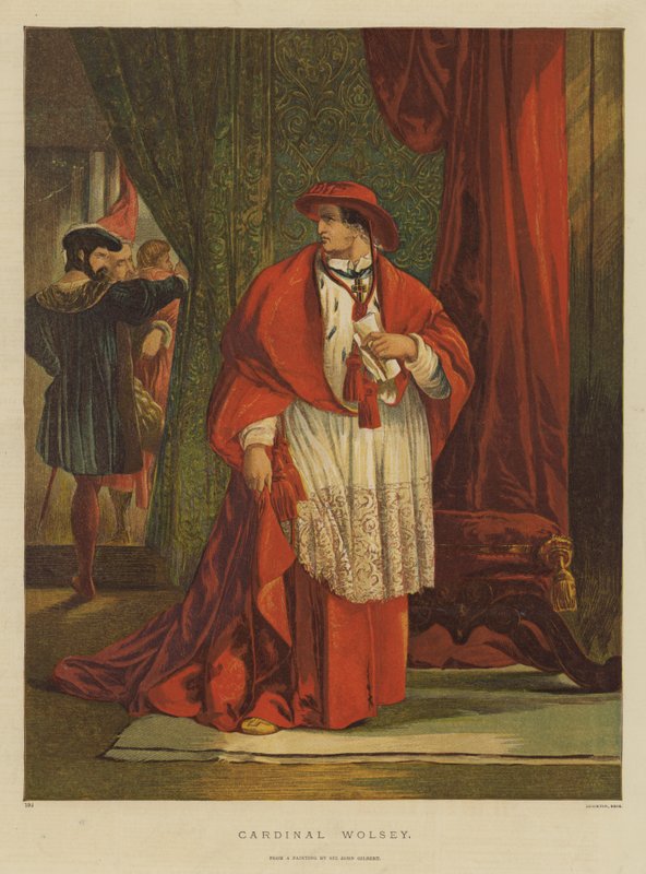 Kardynał Wolsey (chromolitho) autorstwa John Gilbert