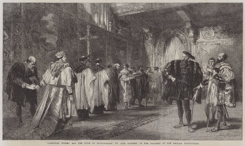 Kardynał Wolsey i książę Buckingham autorstwa John Gilbert