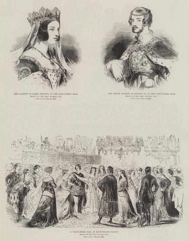Królewska Fancy Dress Ball autorstwa John Gilbert