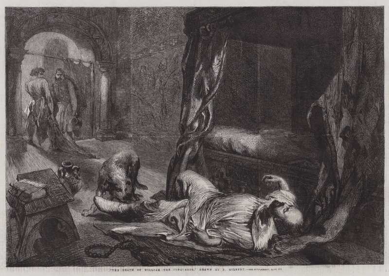 Śmierć Wilhelma Zdobywcy autorstwa John Gilbert