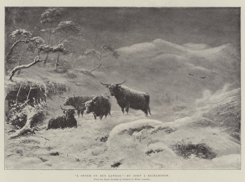 Burza na Bena Lawersa autorstwa John Isaac Richardson