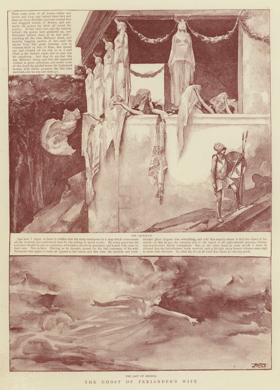 Duch żony Periandera autorstwa John Reinhard Weguelin