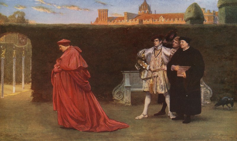 Chmury, które gromadzą się wokół zachodzącego słońca autorstwa John Seymour Lucas