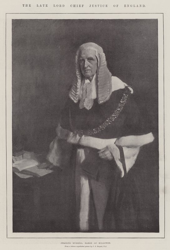 Nieżyjący już Lord Chief Justice Anglii autorstwa John Singer Sargent