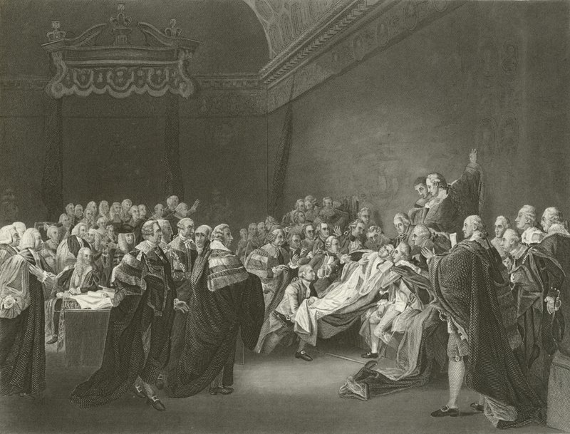 Śmierć hrabiego Chatham, 1778 autorstwa John Singleton Copley