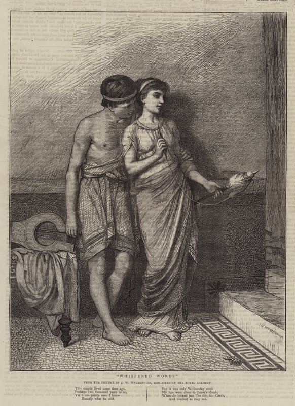 Szeptane słowa autorstwa John William Waterhouse