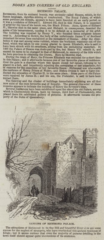 Pozostałości pałacu Richmond autorstwa John Wykeham Archer