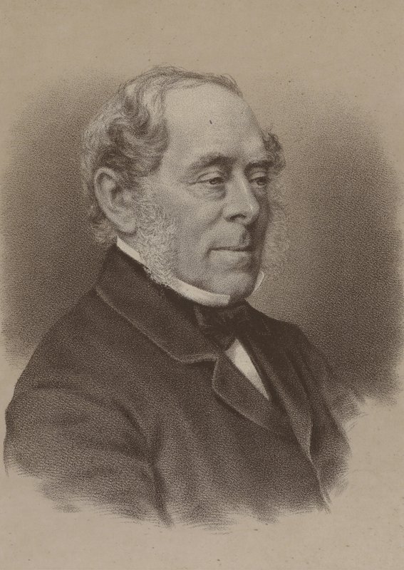 George William Frederick Villiers, 4. hrabia Clarendon, brytyjski mąż stanu i dyplomata autorstwa John after Watkins