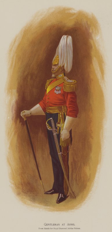 Gentleman at Arms (kolor lito) autorstwa John (after) Charlton