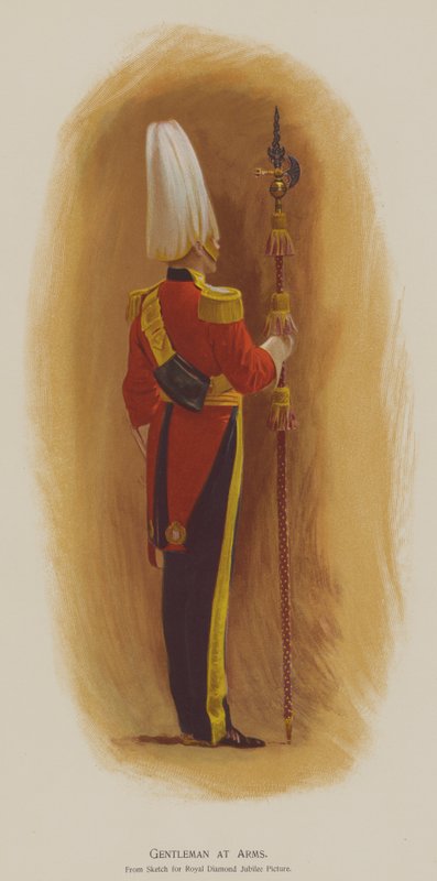 Gentleman at Arms (kolor lito) autorstwa John (after) Charlton