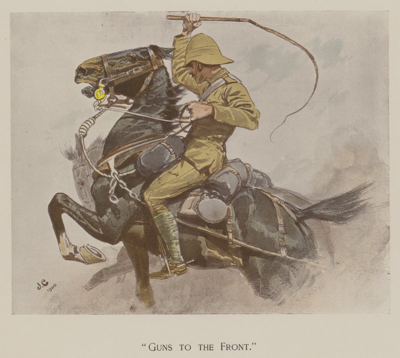 Guns to the Front (kolor lito) autorstwa John (after) Charlton