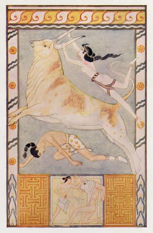 The Bull-Baiters (kolorowa litografia) autorstwa John (after) Duncan