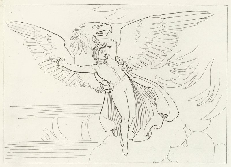Sen Dantego, czyściec, kanto 9 (rycina) autorstwa John (after) Flaxman