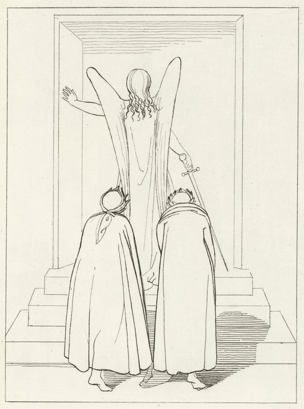 Brama czyśćca, czyściec, kanto 9 (rycina) autorstwa John (after) Flaxman