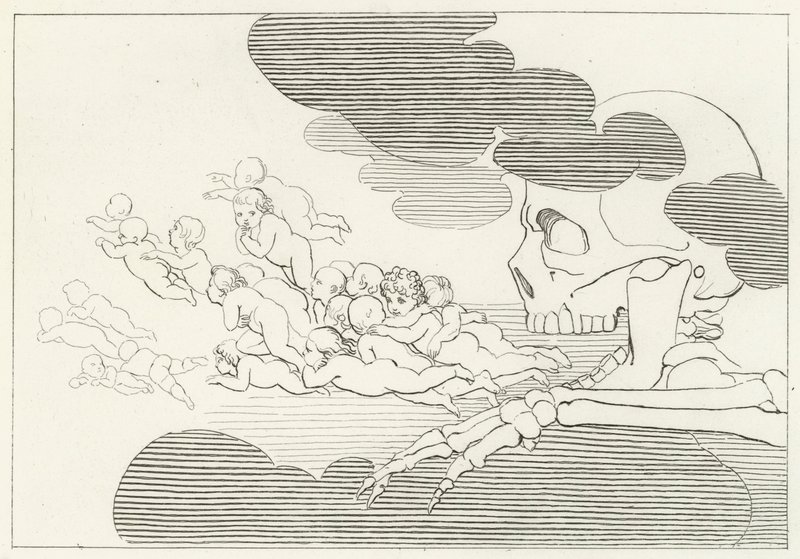 Limbo, czyściec, Canto 7 (grawerowanie) autorstwa John (after) Flaxman