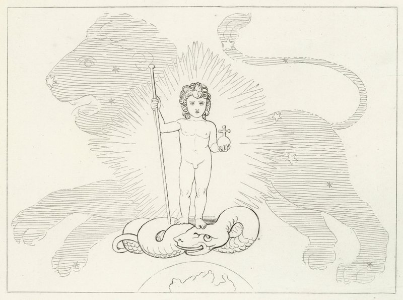 Dziecięcy Zbawiciel, Raj, Canto 16 (rycina) autorstwa John (after) Flaxman