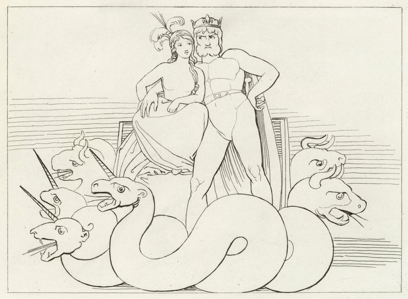 Intrygi Kościoła, czyściec, kanto 32 (rycina) autorstwa John (after) Flaxman