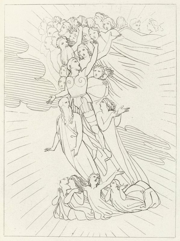 Planeta Jowisz, Raj, Canto 18 (rycina) autorstwa John (after) Flaxman
