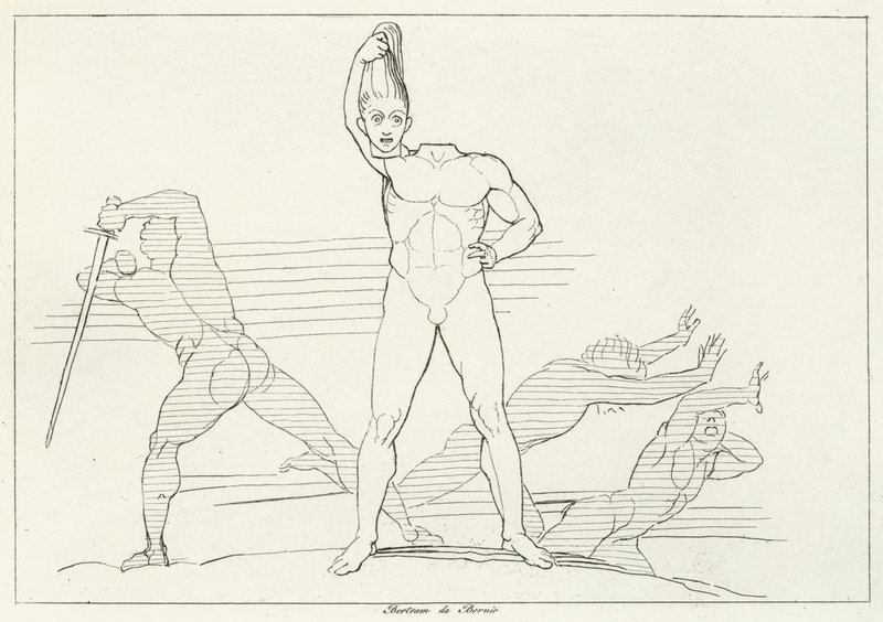 Schizmatycy, Inferno, Canto 28 (rycina) autorstwa John (after) Flaxman