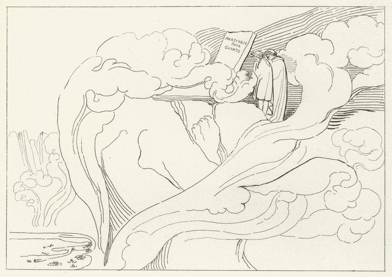 Grób Anastazego, Inferno, Canto 11 (rycina) autorstwa John (after) Flaxman